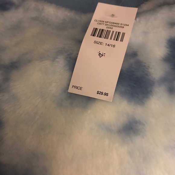 JUSTICE teddy bear sweatshirt NWT - Picture 3 of 3